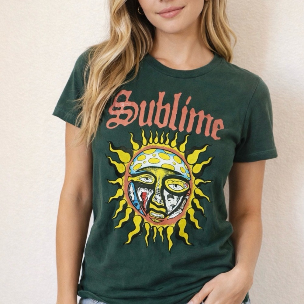 Sublime Women's Green Graphic Tee